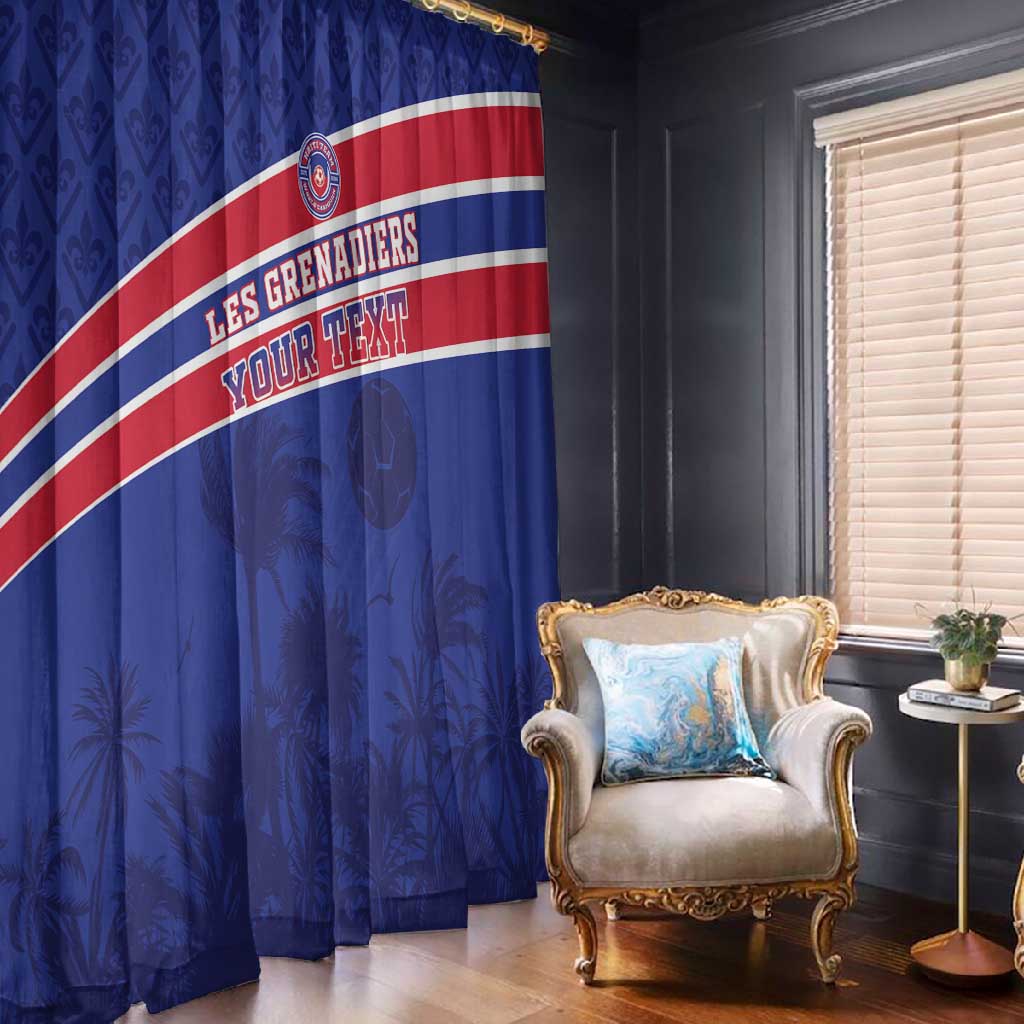 Custom Haiti Football Window Curtain Go Champions Les Grenadiers - African Pride