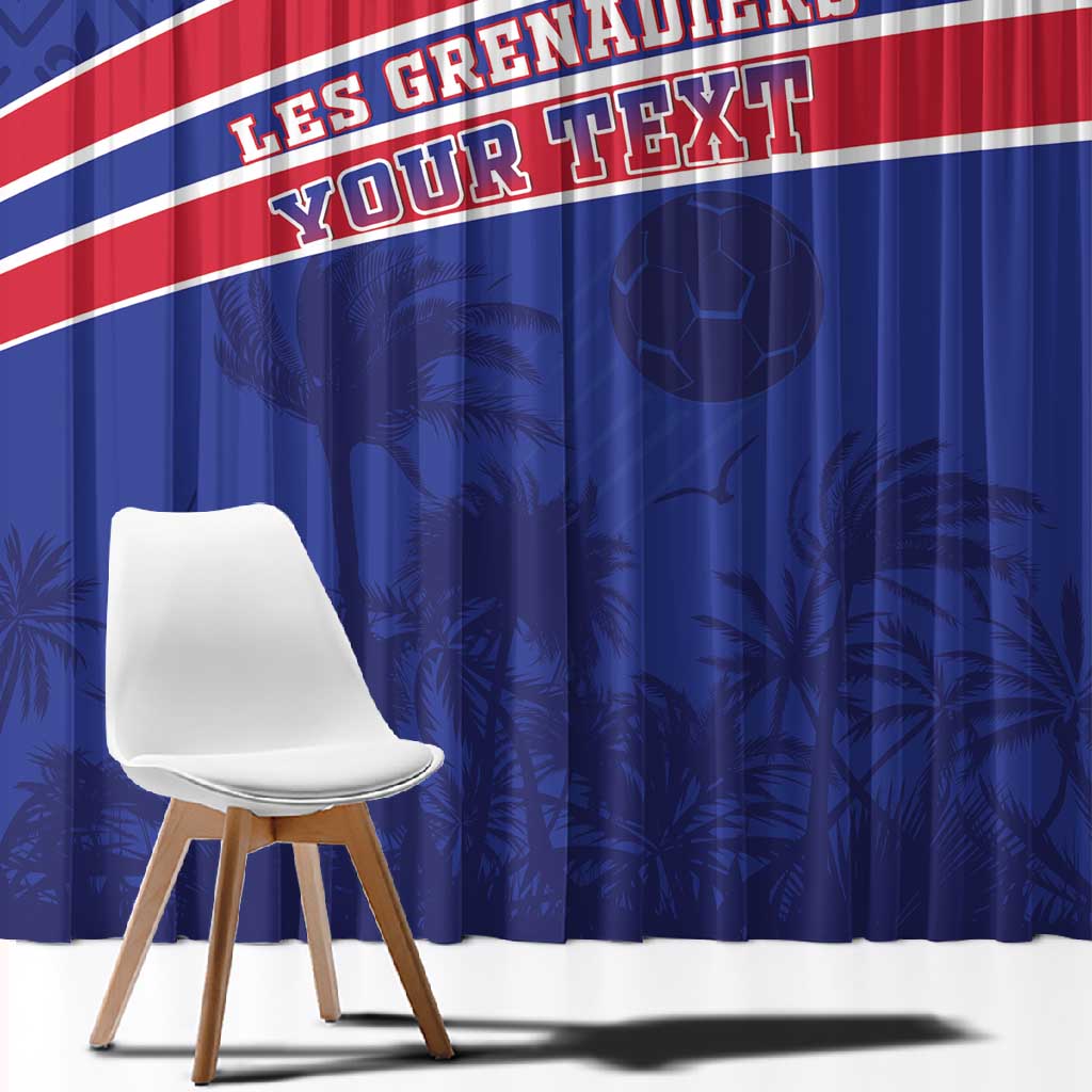 Custom Haiti Football Window Curtain Go Champions Les Grenadiers - African Pride