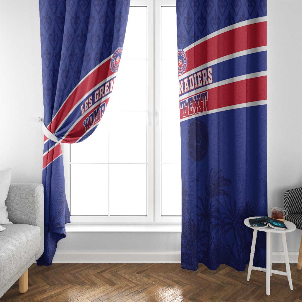 Custom Haiti Football Window Curtain Go Champions Les Grenadiers - African Pride