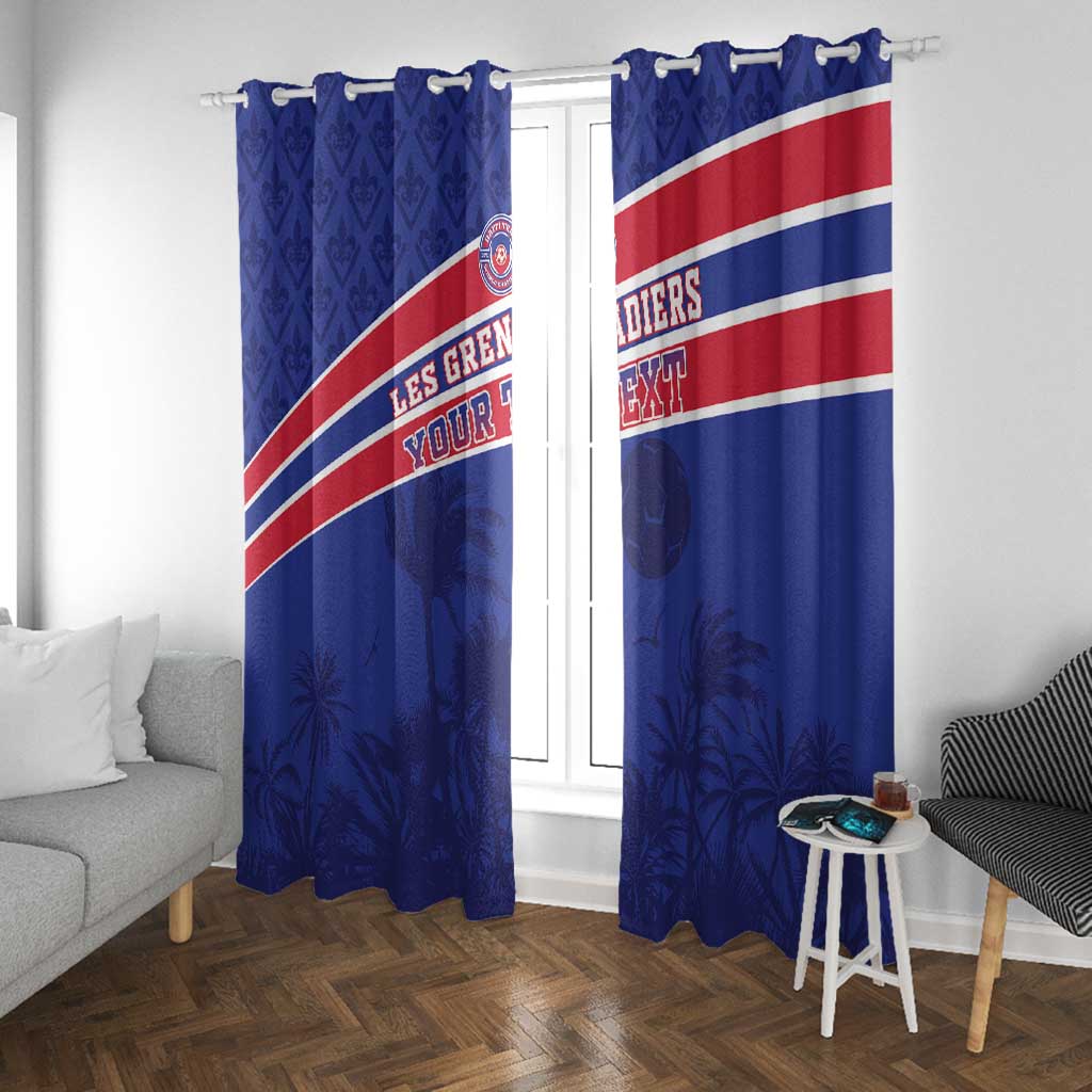 Custom Haiti Football Window Curtain Go Champions Les Grenadiers - African Pride