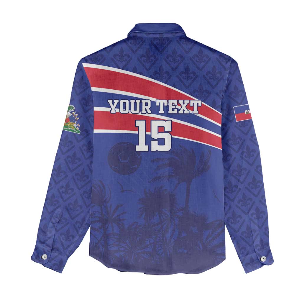Custom Haiti Football Women Casual Shirt Go Champions Les Grenadiers - African Pride