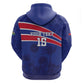 Custom Haiti Football Zip Hoodie Go Champions Les Grenadiers - African Pride