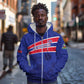 Custom Haiti Football Zip Hoodie Go Champions Les Grenadiers - African Pride