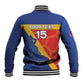 Custom Haiti Football Baseball Jacket Neg Marron - Road To World Cup 2026 - African Pride