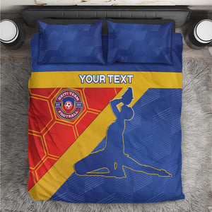 Custom Haiti Football Bedding Set Neg Marron - Road To World Cup 2026 - African Pride