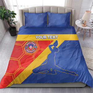 Custom Haiti Football Bedding Set Neg Marron - Road To World Cup 2026 - African Pride