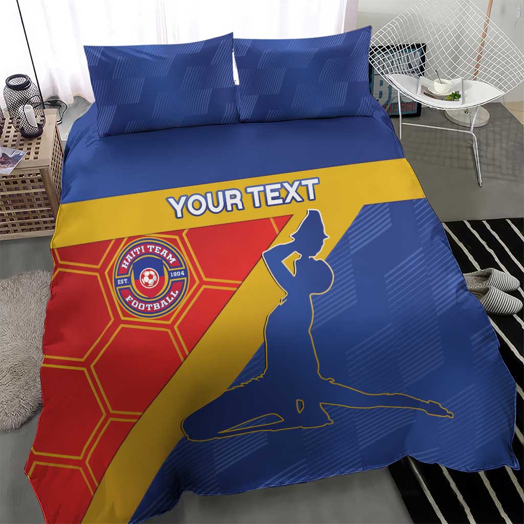 Custom Haiti Football Bedding Set Neg Marron - Road To World Cup 2026 - African Pride