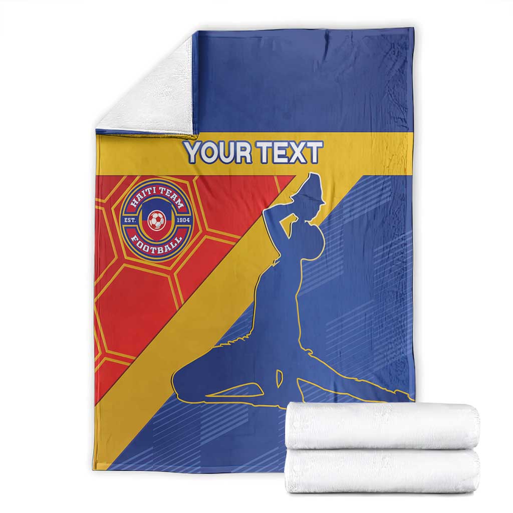 Custom Haiti Football Blanket Neg Marron - Road To World Cup 2026 - African Pride