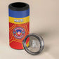 Custom Haiti Football 4 in 1 Can Cooler Tumbler Neg Marron - Road To World Cup 2026 - African Pride