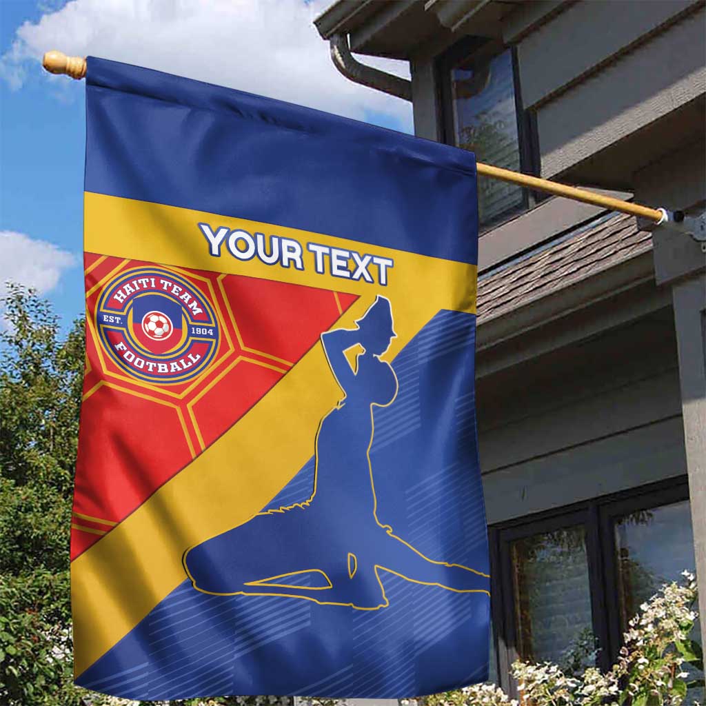 Custom Haiti Football Garden Flag Neg Marron - Road To World Cup 2026 - African Pride