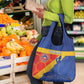Custom Haiti Football Grocery Bag Neg Marron - Road To World Cup 2026 - African Pride