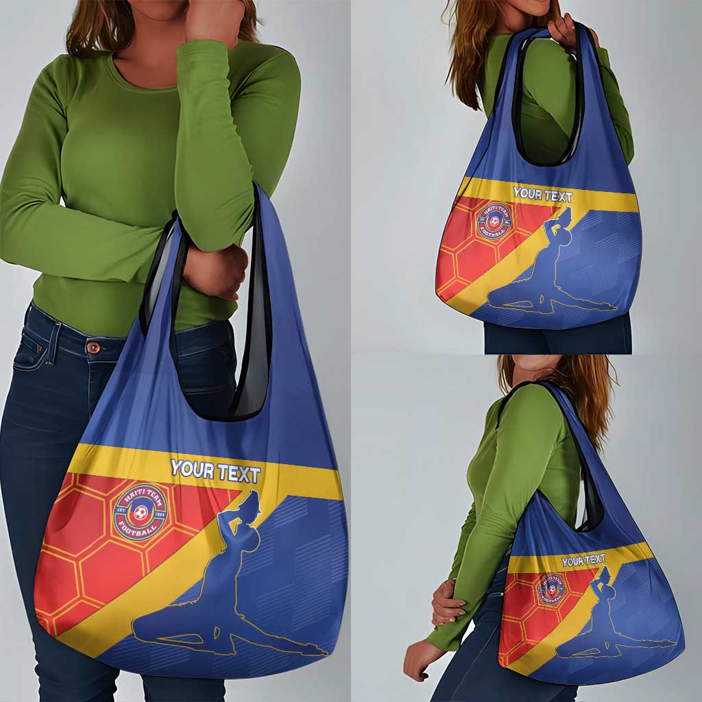 Custom Haiti Football Grocery Bag Neg Marron - Road To World Cup 2026 - African Pride