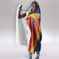 Custom Haiti Football Hooded Blanket Neg Marron - Road To World Cup 2026 - African Pride