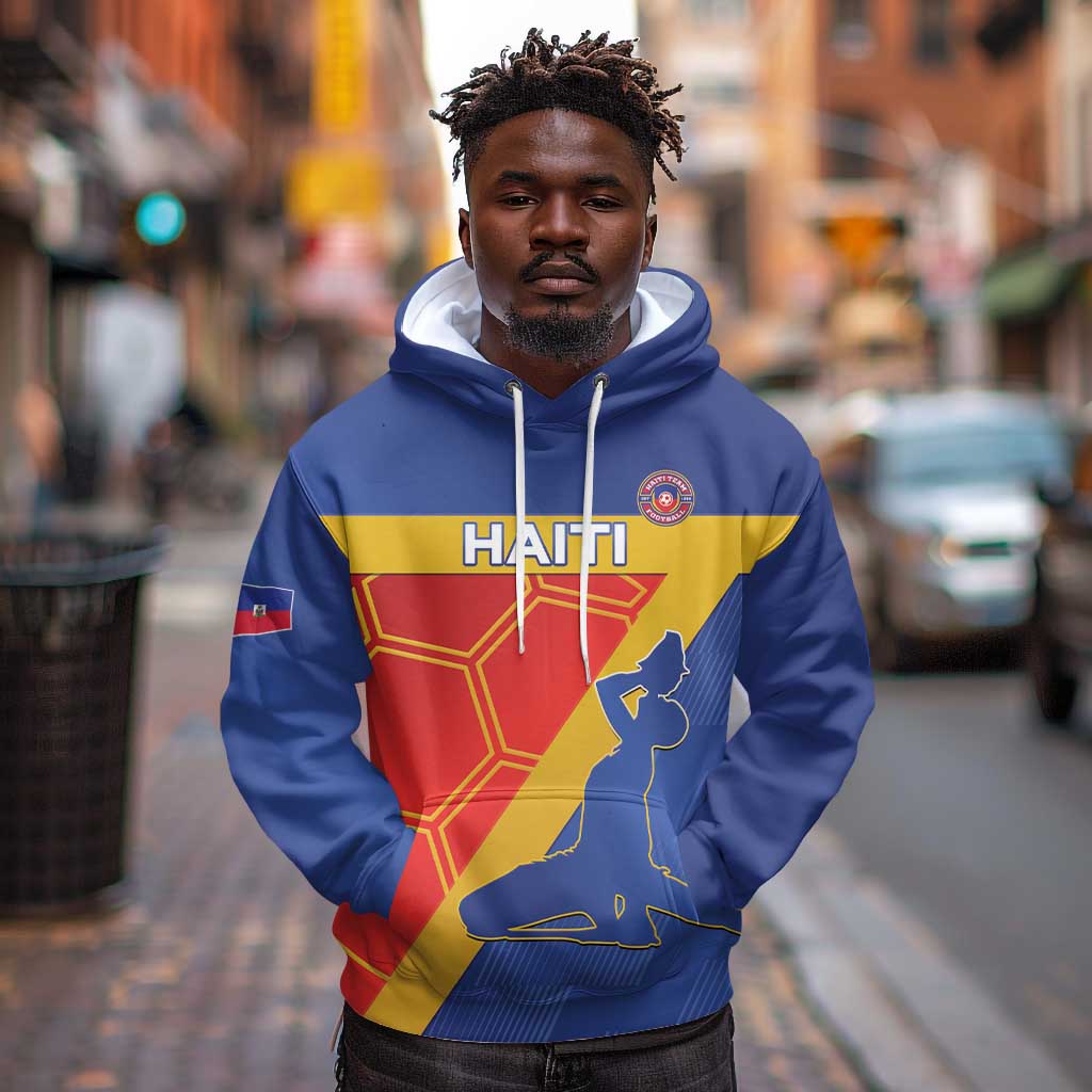 Custom Haiti Football Hoodie Neg Marron - Road To World Cup 2026 - African Pride
