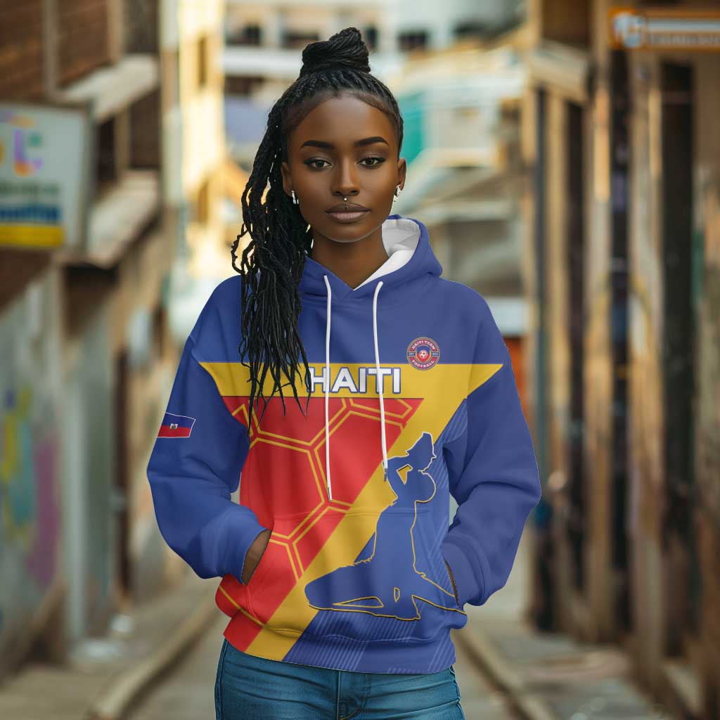 Custom Haiti Football Hoodie Neg Marron - Road To World Cup 2026 - African Pride