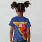 Custom Haiti Football Kid T shirt Neg Marron - Road To World Cup 2026 - African Pride