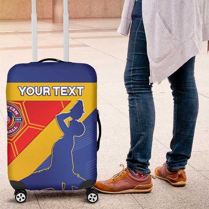 Custom Haiti Football Luggage Cover Neg Marron - Road To World Cup 2026 - African Pride