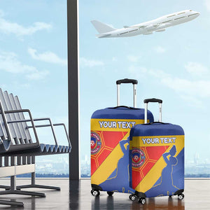 Custom Haiti Football Luggage Cover Neg Marron - Road To World Cup 2026 - African Pride