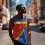 Custom Haiti Football Men Tank Top Neg Marron - Road To World Cup 2026 - African Pride
