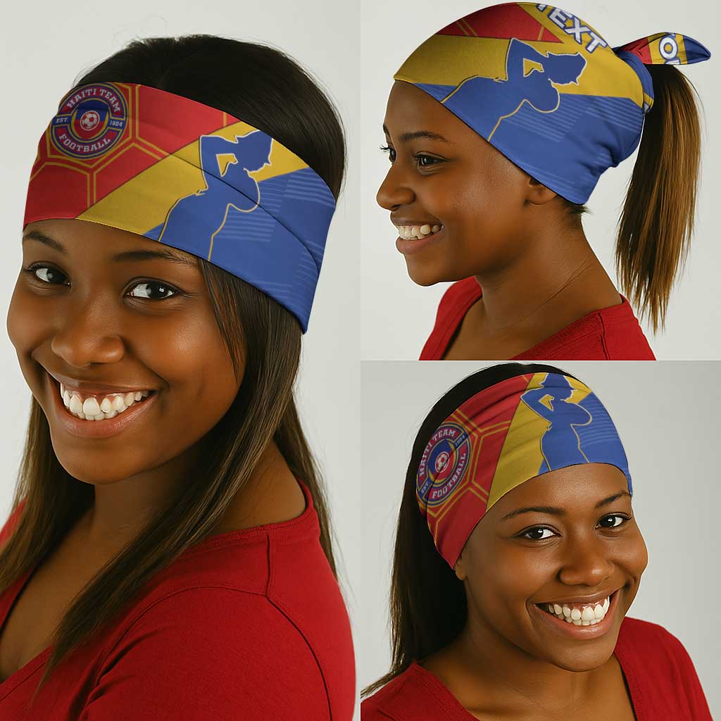 Custom Haiti Football Neck Gaiter Neg Marron - Road To World Cup 2026 - African Pride