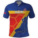 Custom Haiti Football Polo Shirt Neg Marron - Road To World Cup 2026 - African Pride