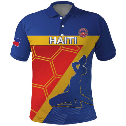 Custom Haiti Football Polo Shirt Neg Marron - Road To World Cup 2026 - African Pride