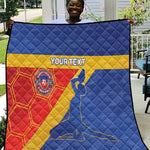 Custom Haiti Football Quilt Neg Marron - Road To World Cup 2026 - African Pride
