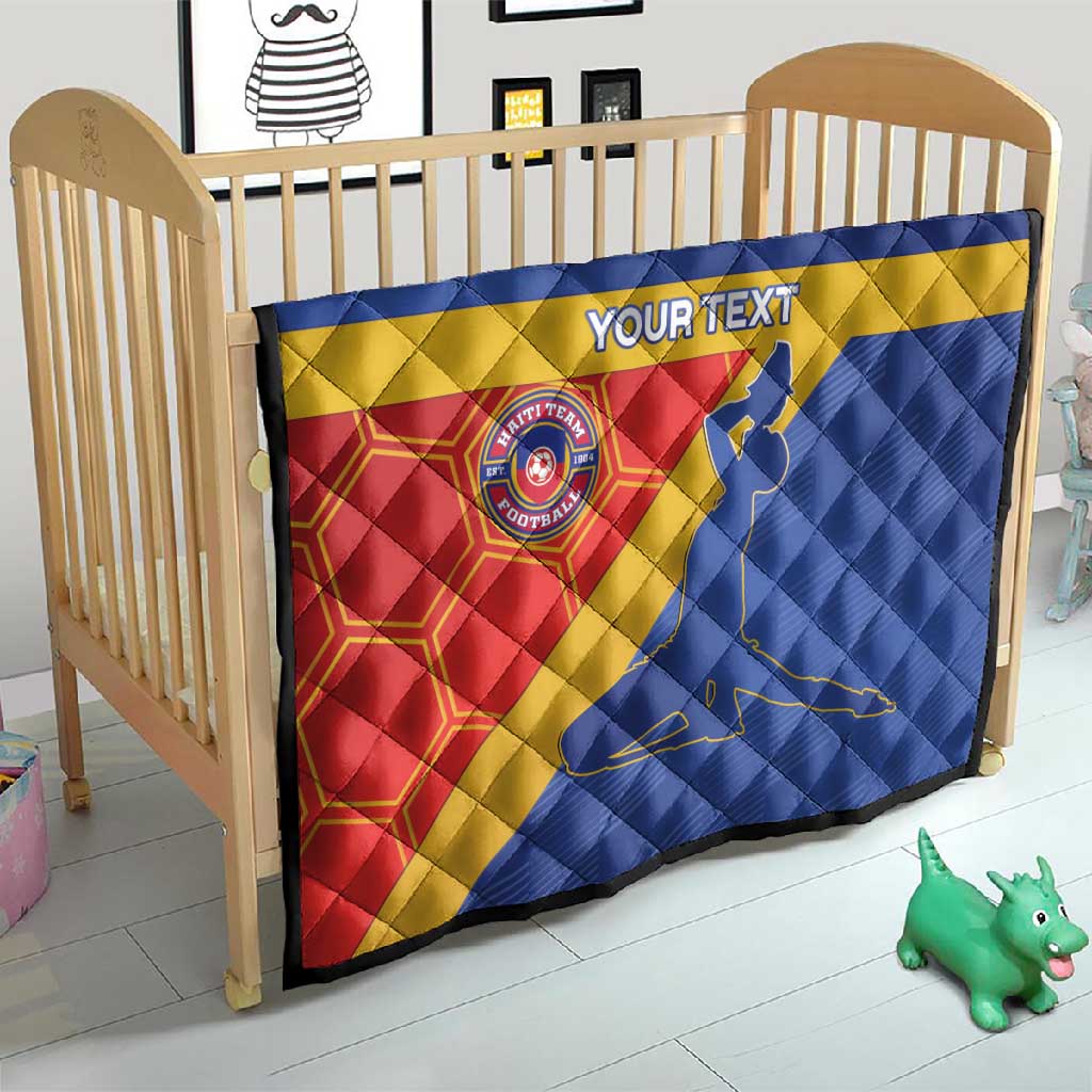 Custom Haiti Football Quilt Neg Marron - Road To World Cup 2026 - African Pride