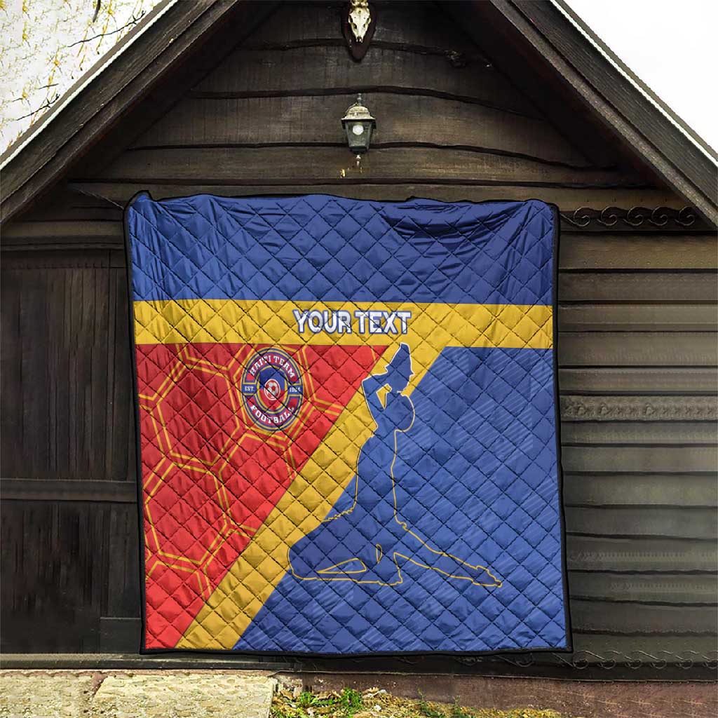 Custom Haiti Football Quilt Neg Marron - Road To World Cup 2026 - African Pride