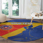 Custom Haiti Football Round Carpet Neg Marron - Road To World Cup 2026 - African Pride