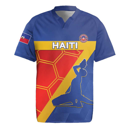 Custom Haiti Football Rugby Jersey Neg Marron - Road To World Cup 2026 - African Pride