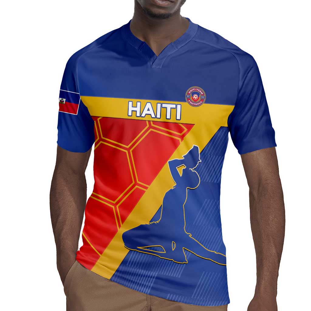 Custom Haiti Football Rugby Jersey Neg Marron - Road To World Cup 2026 - African Pride
