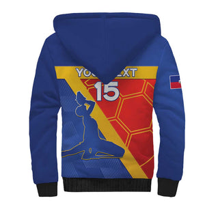 Custom Haiti Football Sherpa Hoodie Neg Marron - Road To World Cup 2026 - African Pride