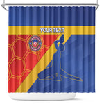 Custom Haiti Football Shower Curtain Neg Marron - Road To World Cup 2026 - African Pride