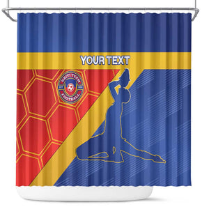 Custom Haiti Football Shower Curtain Neg Marron - Road To World Cup 2026 - African Pride
