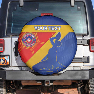 Custom Haiti Football Spare Tire Cover Neg Marron - Road To World Cup 2026 - African Pride