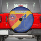 Custom Haiti Football Spare Tire Cover Neg Marron - Road To World Cup 2026 - African Pride