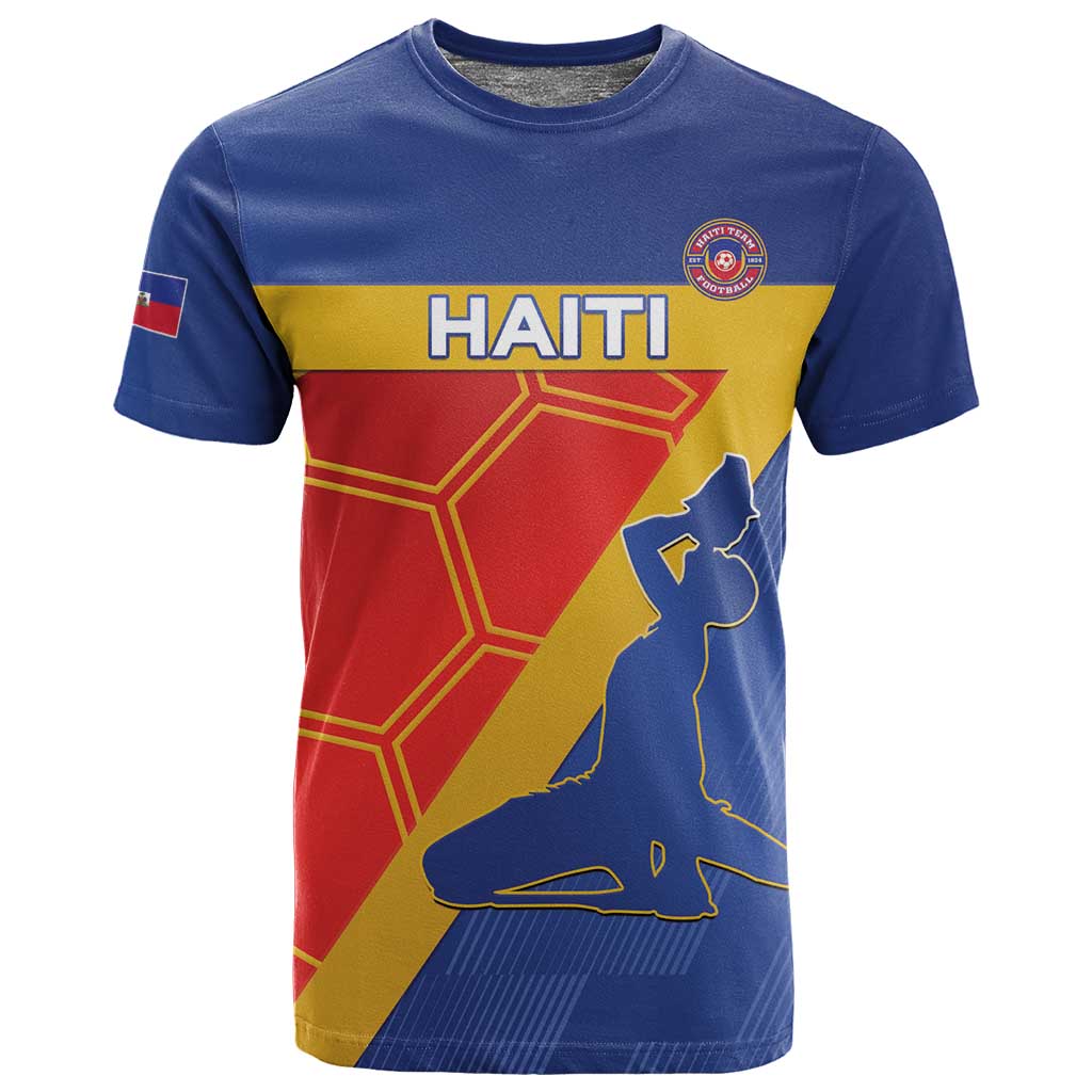 Custom Haiti Football T shirt Neg Marron - Road To World Cup 2026 - African Pride