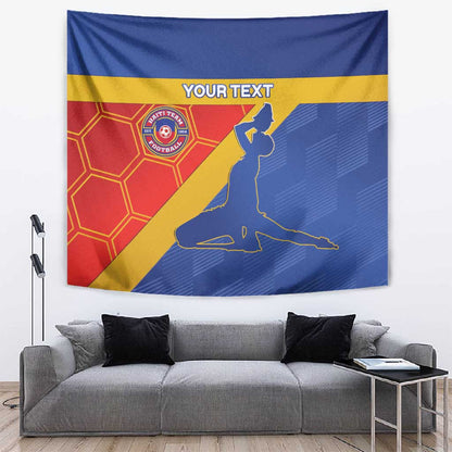 Custom Haiti Football Tapestry Neg Marron - Road To World Cup 2026 - African Pride