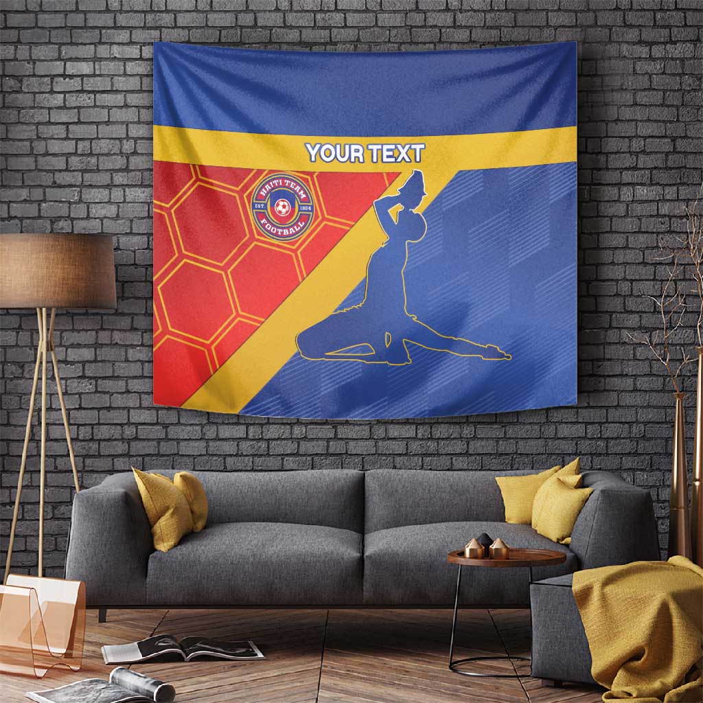 Custom Haiti Football Tapestry Neg Marron - Road To World Cup 2026 - African Pride