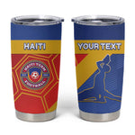 Custom Haiti Football Tumbler Cup Neg Marron - Road To World Cup 2026 - African Pride