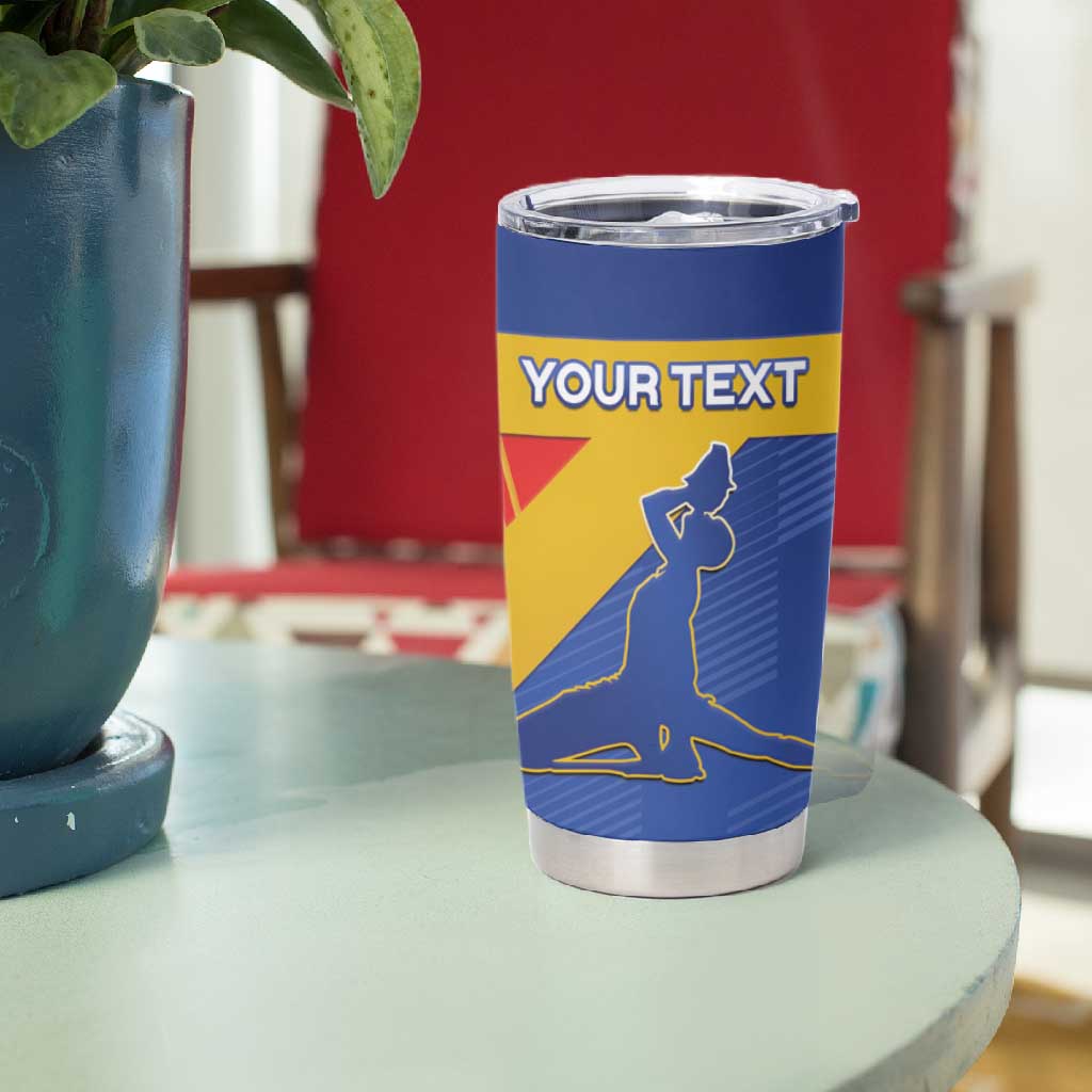 Custom Haiti Football Tumbler Cup Neg Marron - Road To World Cup 2026 - African Pride