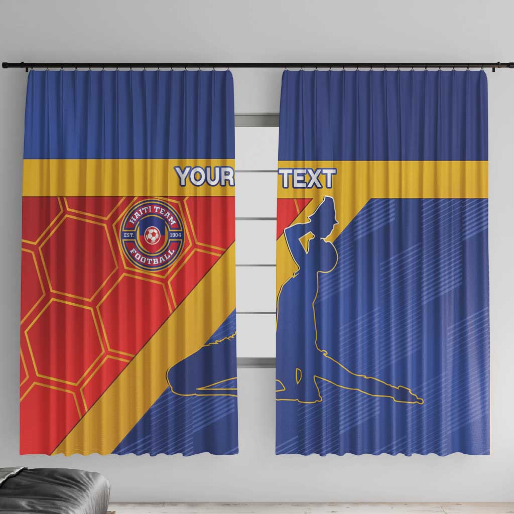 Custom Haiti Football Window Curtain Neg Marron - Road To World Cup 2026 - African Pride