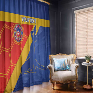 Custom Haiti Football Window Curtain Neg Marron - Road To World Cup 2026 - African Pride