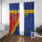 Custom Haiti Football Window Curtain Neg Marron - Road To World Cup 2026 - African Pride