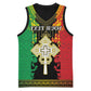 Personalised Afro Ethiopia Basketball Jersey Lion Of Judah - African Pattern - African Pride