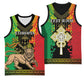 Personalised Afro Ethiopia Basketball Jersey Lion Of Judah - African Pattern - African Pride