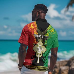 Personalised Afro Ethiopia Hawaiian Shirt Lion Of Judah - African Pattern