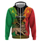 Personalised Afro Ethiopia Hoodie Lion Of Judah - African Pattern