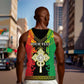Personalised Afro Ethiopia Men Tank Top Lion Of Judah - African Pattern